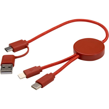 Logotrade promotional merchandise photo of: Citala 5-in-1 recycled plastic 30 cm data sync and 27W fast charge cable