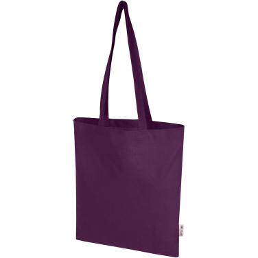 Logo trade promotional products picture of: Madras Blend 140 g/m² GRS recycled cotton tote bag 7L