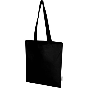 Logotrade promotional product image of: Madras Blend 140 g/m² GRS recycled cotton tote bag 7L