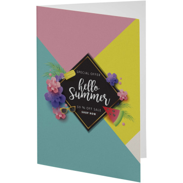 Logo trade promotional merchandise image of: Herald A6 greeting card