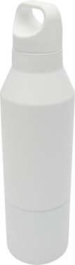 Logotrade business gift image of: Odessy 600 ml RCS certified recycled stainless steel insulated bottle with 300 ml cup
