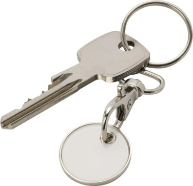 Logotrade advertising product picture of: Rory keyring with trolley coin