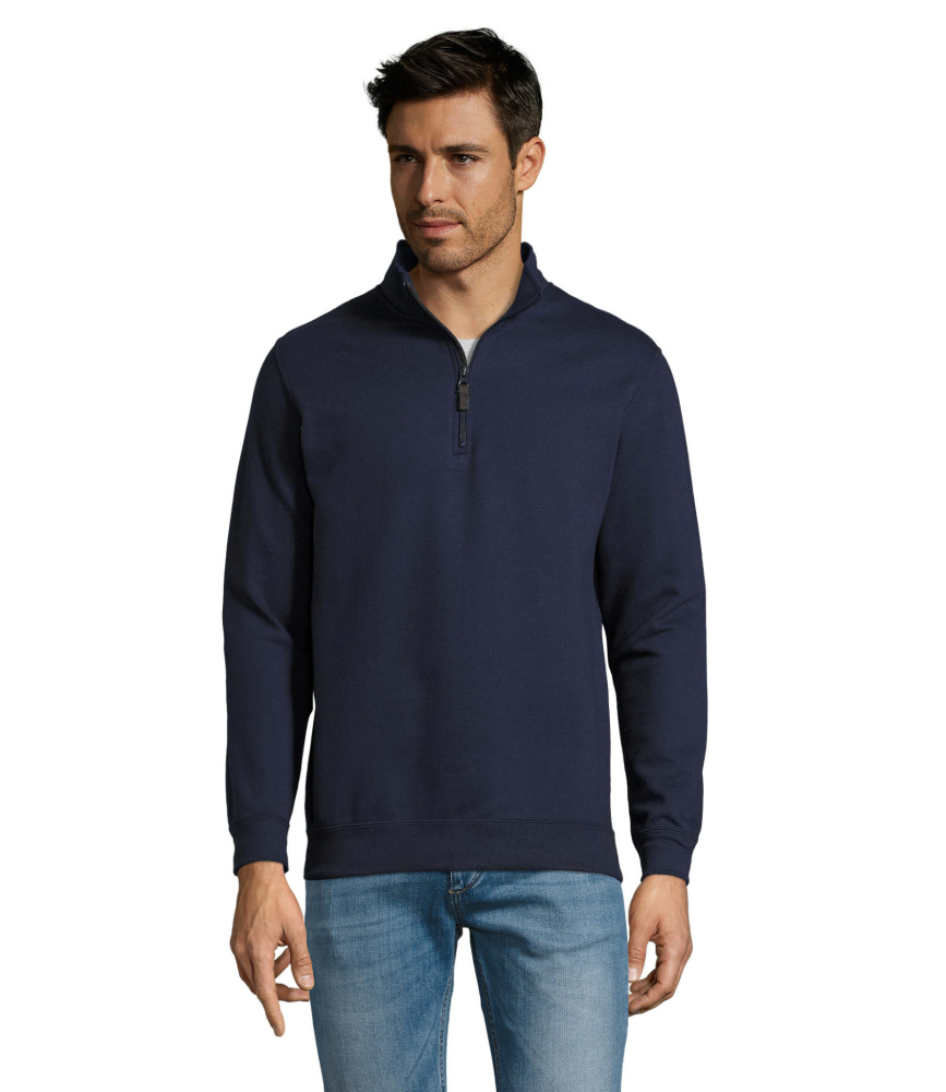 Logo trade corporate gift photo of: STAN Sweat Zip Collar 260