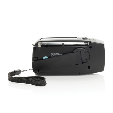 Logo trade promotional gifts picture of: RescueWave RCS recycled plastic emergency radio