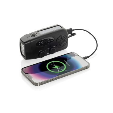 Logo trade promotional product photo of: RescueWave RCS recycled plastic emergency radio