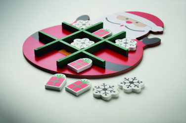 Logo trade advertising products picture of: Christmas wooden tic tac toe