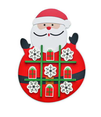 Logo trade promotional merchandise picture of: Christmas wooden tic tac toe