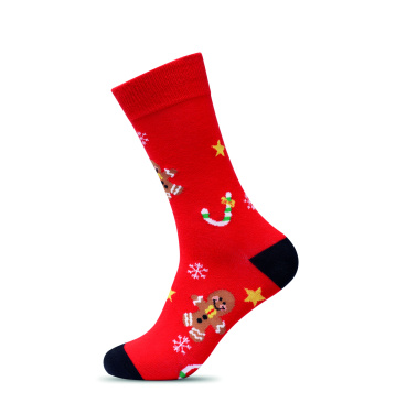 Logotrade promotional giveaway picture of: Pair of Christmas socks M