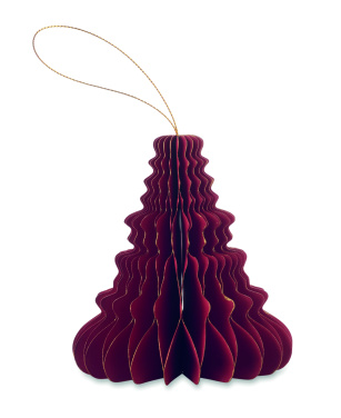 Logotrade corporate gift picture of: Christmas paper tree hanger