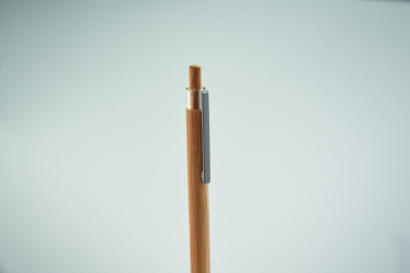 Logo trade promotional merchandise photo of: Push button bamboo pen