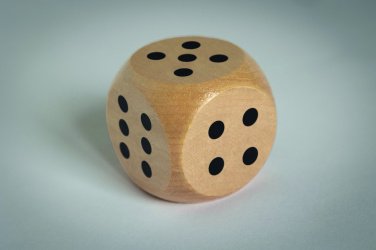 Logotrade promotional gift image of: Schima wooden dice 5cm dia