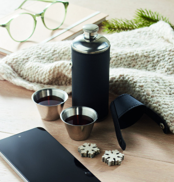 Logotrade promotional giveaway image of: Hip flask with shot cups