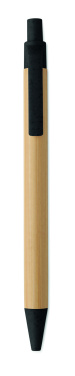 Logotrade promotional product image of: Push button ball pen in bamboo