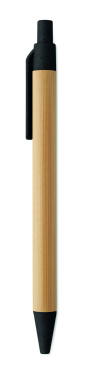 Logotrade promotional items photo of: Push button ball pen in bamboo