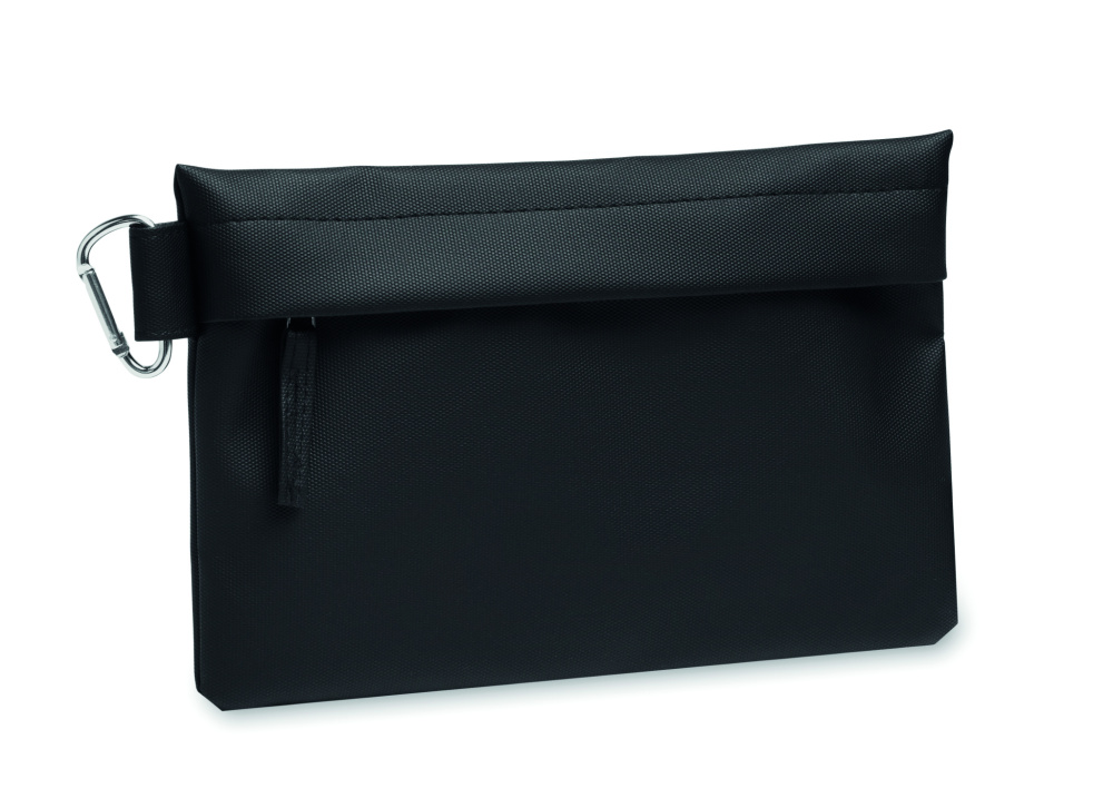 Logo trade corporate gifts image of: Organizer pouch in 600D RPET