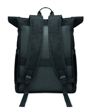 Logotrade promotional giveaways photo of: Rolltop laptop rucksack 600D