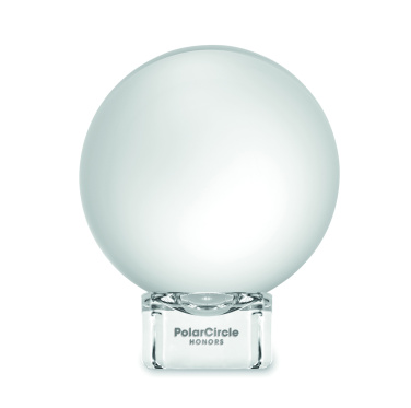 Logo trade promotional gifts image of: Glass round award