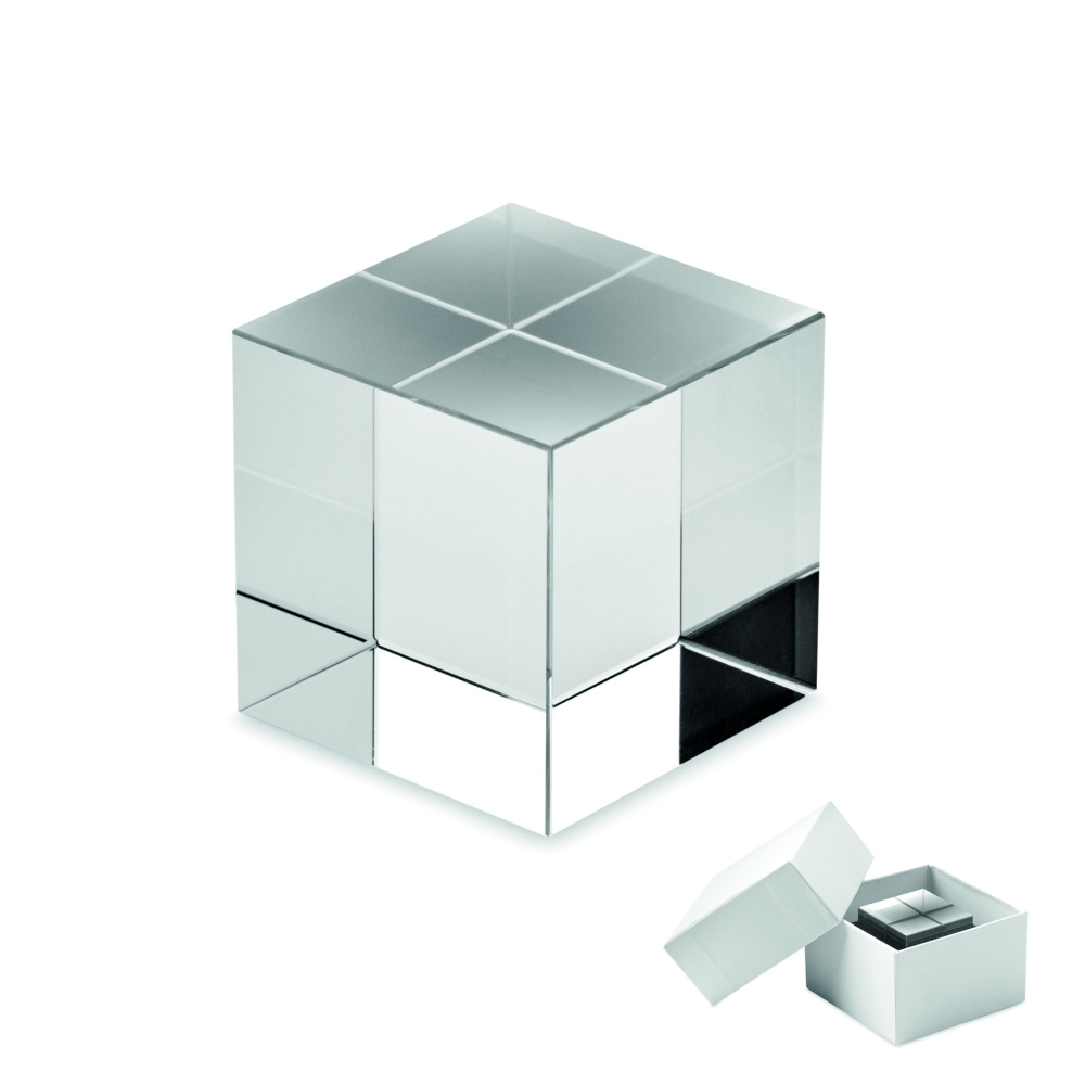 Logo trade corporate gifts image of: Glass cube award
