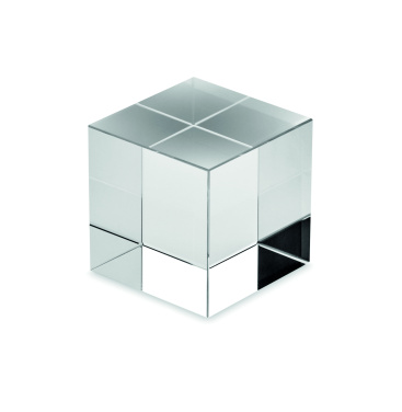 Logo trade promotional merchandise image of: Glass cube award