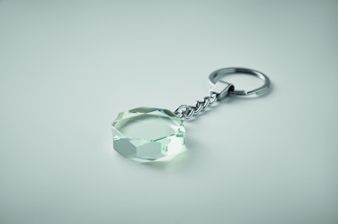 Logotrade promotional product picture of: Glass round award key ring