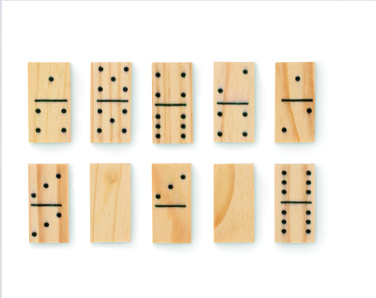 Logo trade advertising product photo of: Domino and cards set