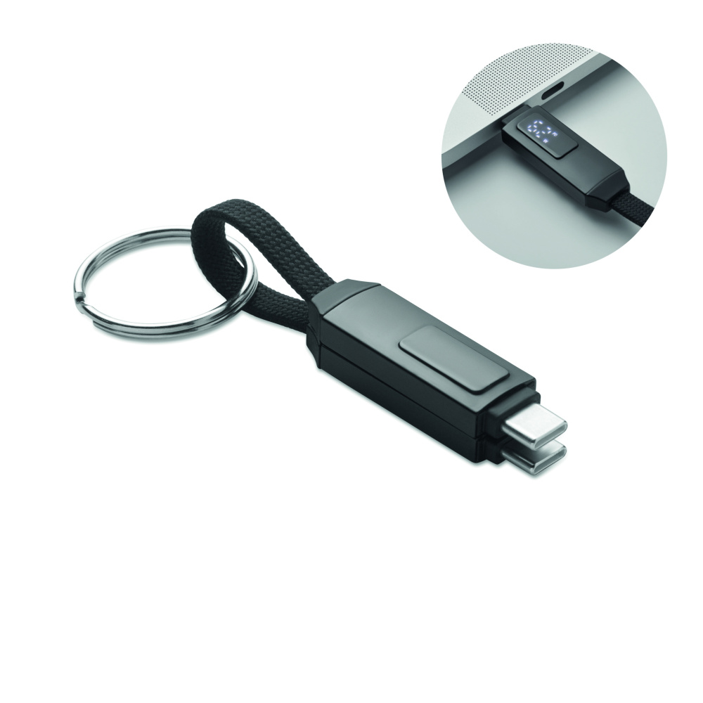Logotrade advertising product image of: 60W charging cable keyring