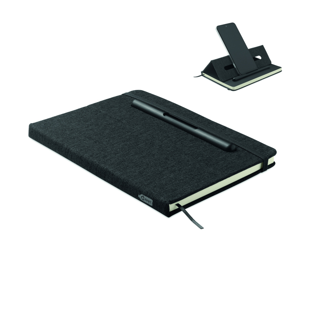 Logotrade promotional giveaways photo of: A5 notebook with phone holder