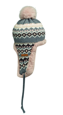 Logo trade promotional gifts picture of: Knitted beanie with ear flap
