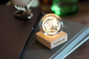 Logo trade business gift photo of: LED globe glass ball