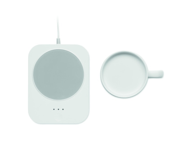 Logo trade promotional item photo of: Wireless charger mug warmer set