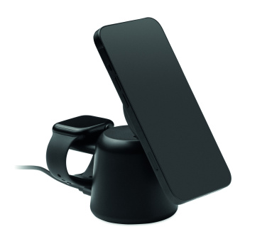 Logo trade promotional items image of: 3 in 1 wireless charger 15W