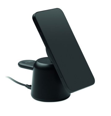 Logotrade promotional gift image of: 3 in 1 wireless charger 15W