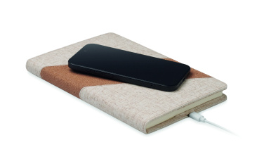 Logotrade promotional giveaway picture of: A5 notebook with 15W charger