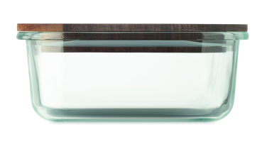 Logo trade promotional giveaways image of: Glass lunch box 800ml