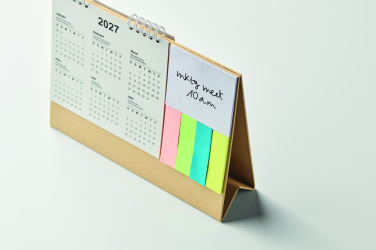 Logotrade promotional gift picture of: Desk calendar with memo pad