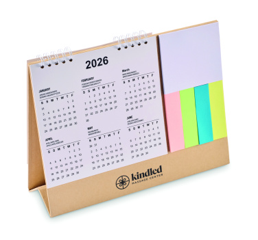 Logo trade promotional products picture of: Desk calendar with memo pad