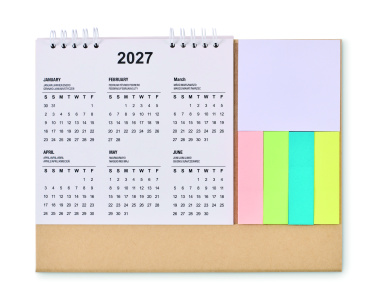 Logotrade promotional items photo of: Desk calendar with memo pad