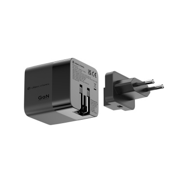 Logo trade promotional merchandise picture of: Urban Vitamin Mendocino 65W GaN charger retractable cable