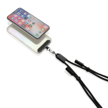 Logo trade promotional items image of: LoopAmp RCS RPET adjustable phone cord with 60W cable