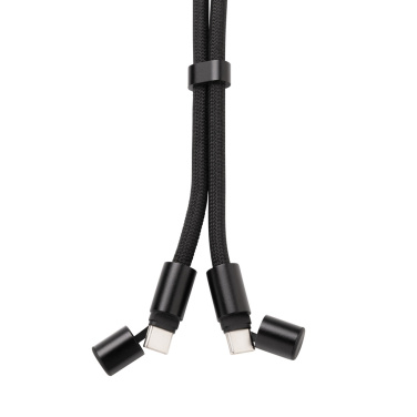 Logo trade corporate gift photo of: LoopAmp RCS RPET adjustable phone cord with 60W cable