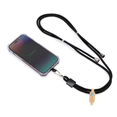 Logotrade business gift image of: CarryLoop RCS recycled PET adjustable phone holder lanyard