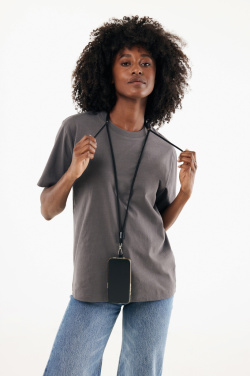 Logo trade advertising product photo of: CarryLoop RCS recycled PET adjustable phone holder lanyard