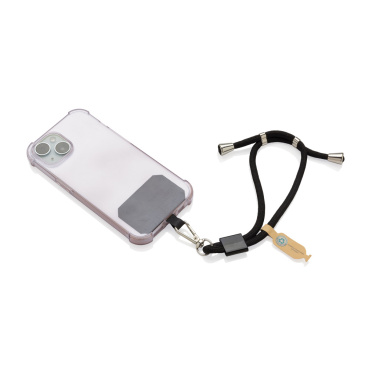 Logo trade promotional merchandise image of: CarryLoop RCS recycled PET adjustable phone holder wristlet