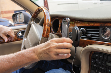 Logo trade promotional merchandise picture of: PowerCruze RCS rplastic 15W magnetic charging car holder