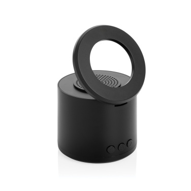 Logo trade business gifts image of: Magpulse RCS recycled plastic 3W speaker w/magnetic holder