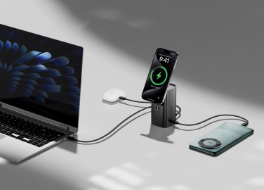 Logo trade promotional gift photo of: Urban Vitamin Sunnyvale 100W 15.000mAh magnetic powerbank