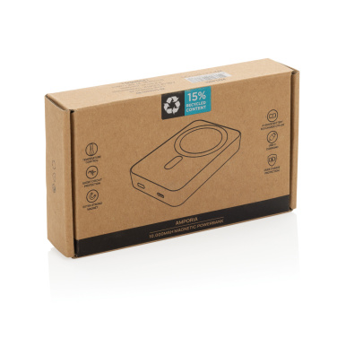 Logotrade advertising product picture of: Amporia RCS recycled plastic 10.000mAh magnetic powerbank