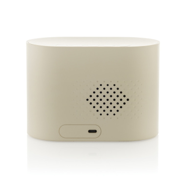 Logo trade promotional items image of: LumaRise RCS reycled plastic white noise alarm clock