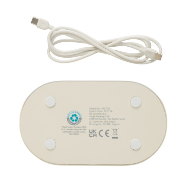 Logotrade promotional giveaway image of: LumaRise RCS reycled plastic white noise alarm clock