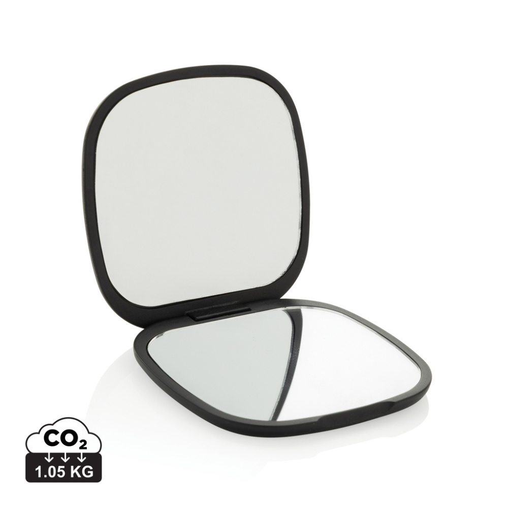Logo trade promotional gifts picture of: Reflecta RCS recycled plastic make-up mirror
